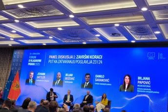 Šaranović: Do kraja godine ćemo odabrati direktora UP; Božović: Poglavlja 23 i 24 su poput pepeljuge