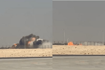 Objavljen uznemirujući snimak: Borbeni avion u Dubaiju se srušio i eksplodirao, pilot poginuo