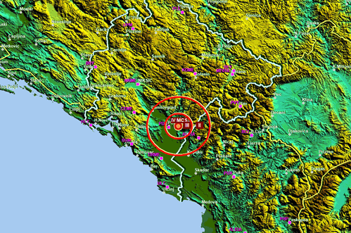 Zemljotres u blizini Podgorice