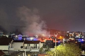 (VIDEO) Podgorica: Veliki požar u blizini centra grada