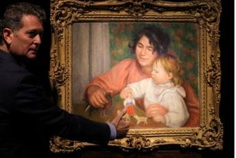 "Dijete i njegove igračke": Nepoznata Renoarova slika prodata za 1,8 miliona eura na aukciji u Parizu