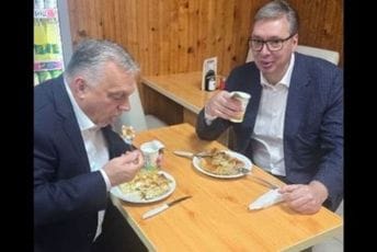 (VIDEO) "I am always sa sirom": Vučić i Orban otišli na burek