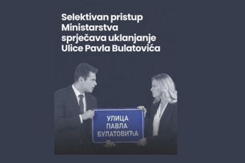 CGO: Selektivan pristup Ministarstva kulture sprječava uklanjanje Ulice Pavla Bulatovića u Pljevljima