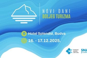Aktuelne teme i eminentni stručnjaci: PKCG organizuje konferenciju „Novi dani boljeg turizma“ 16. i 17. decembra u Budvi
