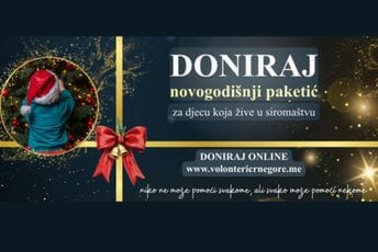 “Budi praznični heroj”: Fondacija Volonteri Crne Gore pokreće humanitarnu akciju