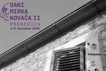 „Dani Mirka Kovača“ od 6. do 9. decembra: Više od 20 učesnika iz Crne Gore i regiona u Podgorici, Nikšiću i na Cetinju