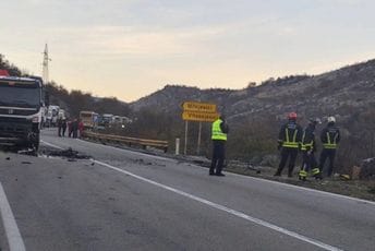 Jedna osoba poginula, druga teško povrijeđena u udesu na putu Podgorica - Nikšić