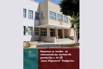 MPNI: Raspisan tender za rekonstrukciju sanitarnih prostorija OŠ „Savo Pejanović”