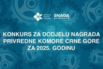 Raspisan konkurs za dodjelu nagrada Privredne komore Crne Gore