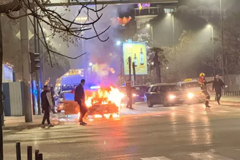 Gorjelo vozilo u Podgorici: Intervenisali vatrogasci