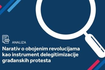 DFC analiza: Narativ o obojenim revolucijama kao instrument delegitimizacije građanskih protesta