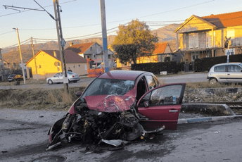 Sudar voza i automobila u Podgorici