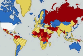 Amerikanci objavili mapu rizičnih država u 2026: Evo gdje je Crna Gora, a gdje ostali iz regije