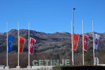 Zastave na Cetinju na pola koplja zbog godišnjice tragedije