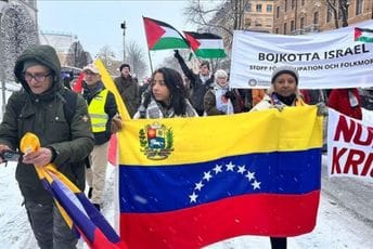 Protesti u Švedskoj protiv američkih napada na Venecuelu i izraelskih napada na Gazu