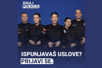 Objavljen javni poziv: MUP zapošljava 514 novih policijskih službenika