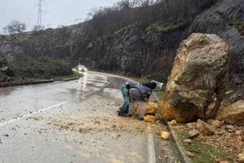 Odron i na putu Herceg Novi - Trebinje