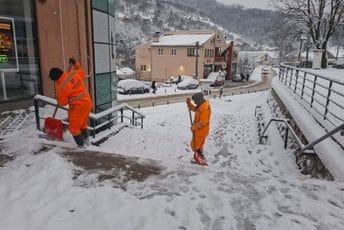 U Bijelom Polju uprkos sniježnom pokrivaču putevi uglavnom prohodni