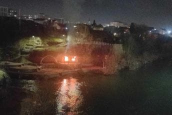Zapalila se baraka na podgoričkim Skalinama