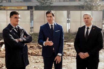 Šaranović, Šćepanović i Đorđijev obišli gradilište objkta za MUP: Uaganje u ljude, procese i otpornost države na savremene bezbjednosne izazove