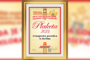 Crnogorska porodica iz Berlina lauerat godišnje nagrade udruženja „Krstaš”