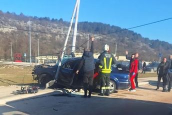 Nikšić: U saobraćajnoj nezgodi jedna osoba teže povrijeđena
