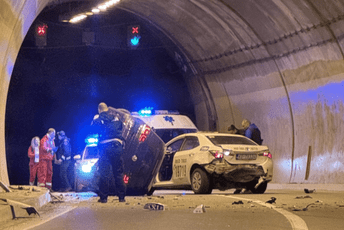 Udes u tunelu Vrmac: Dvije osobe povrijeđene