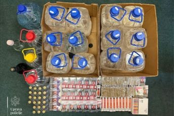 Nikšić: Zaplijenjeno oko 900 komada duvanskih proizvoda i skoro 80 litara alkoholnog pića bez akcizne markice