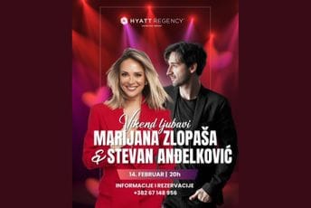 Dan zaljubljenih uz vrhunsku muziku i emocije: Marijana Zlopaša i Stevan Anđelković 14. februara u Hyatt Regency Kotor Bay Resortu