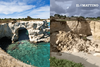 Čuveni italijanski Luk ljubavnika u Apuliji urušio se u more na Dan zaljubljenih