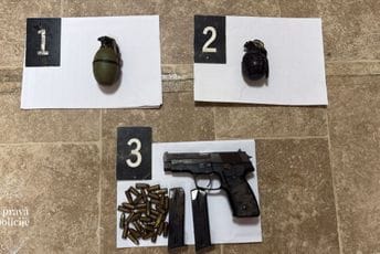 Uhapšena Ulcinjanka: U kući joj pronađene bombe i pištolj sa brušenim serijskim brojem