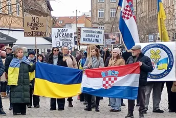 Građani izašli na ulice Zagreba u znak podrške Ukrajini: "Znamo šta znači braniti domovinu i identitet"