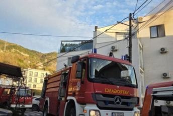 Tivat: Gorio stan, iz njega spašena mačka