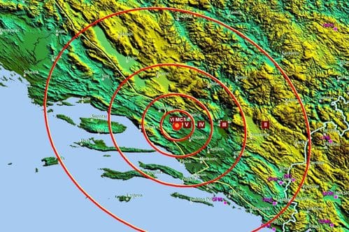 Zemljotres u BiH, osjetio se i u pograničnom pojasu Crne Gore