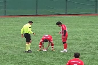 (VIDEO) Neobična i dirljiva scena na fudbalskom terenu: Igrač oživljavao pticu koju je pogodila lopta