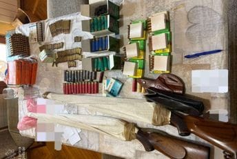 Podgorica: Oduzete dvije puške i više od 400 komada municije