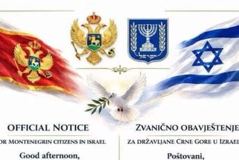 Konzulat Crne Gore u Izraelu: Održavamo kontakt sa našim državljanima