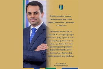 Raičević čestitao Dan zaštite i spašavanja: Cijenimo doprinos koji dajete sigurnosti naše zajednice