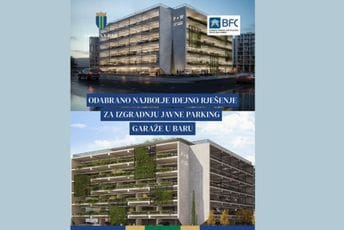 Opština Bar: Odabrano najbolje idejno rješenje javne garaže na Topolici - dvije podzemne etaže, prizemlje i pet spratova