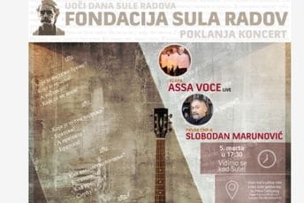 Fondacija "Sula Radov" poklanja koncert građanima Podgorice