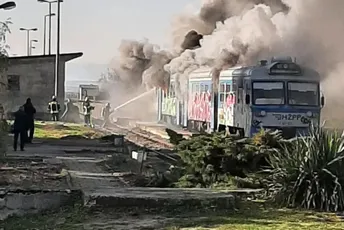 Požar u Hrvatskoj: Vatra guta putnički voz
