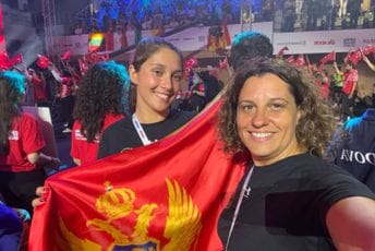 Crnogorska paraplivačica Iskra Dedivanović na takmičenju u Linjanu