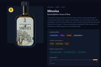 Zlatna medalja iz Njujorka za Kuću maslina: Crnogorsko maslinovo ulje Mirovica među najboljima na svijetu