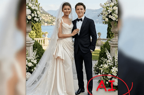 'Dušo, to je vještačka inteligencija': Glumica Zendaja o slikama sa vjenčanja