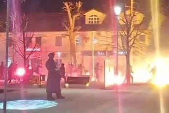 (VIDEO) Nikšić: Tuča navijača Sutjeske i Partizana