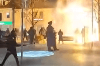 U Nikšiću se sukobili navijači Sutjeske i Partizana (VIDEO)