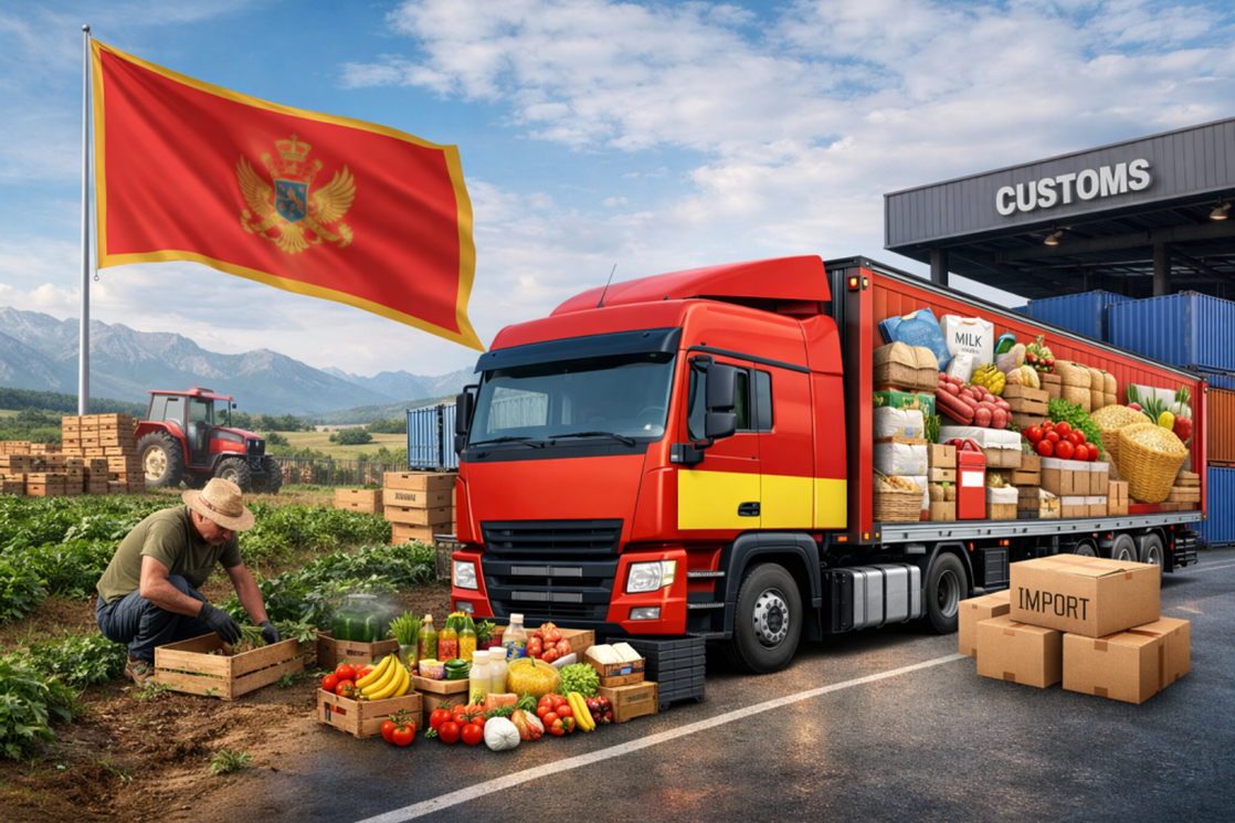 Crna Gora sve više zavisi od uvoza hrane: Na 10 eura uvoza, tek jedan euro izvoza