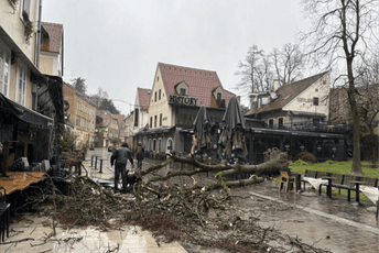 (FOTO) Oluja u Zagrebu napravila haos: Škole su zatvorene, a javni saobraćaj u kolapsu