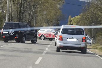 Udes na starom putu Podgorica - Danilovgrad, saobraćaj bio u prekidu