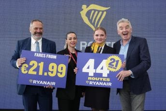 Rekordan rast broja putnika u Albaniji: Ryanair  otvara bazu u Tirani sa 4 aviona